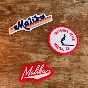 Malibu iron on patches